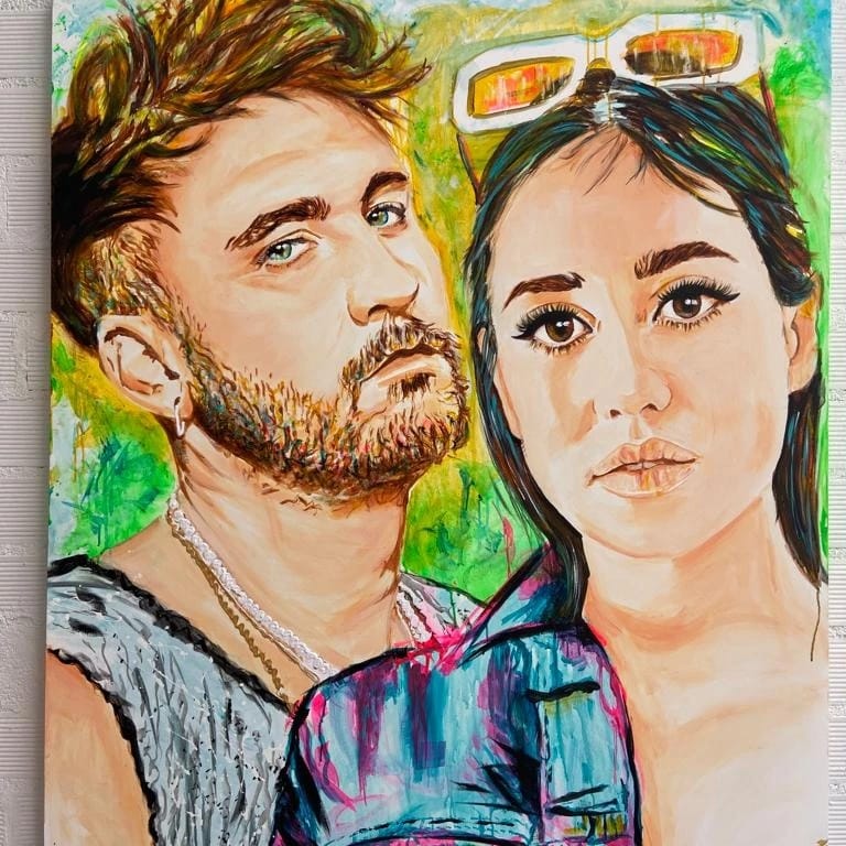 Cuadro Dani fernández y su mujer